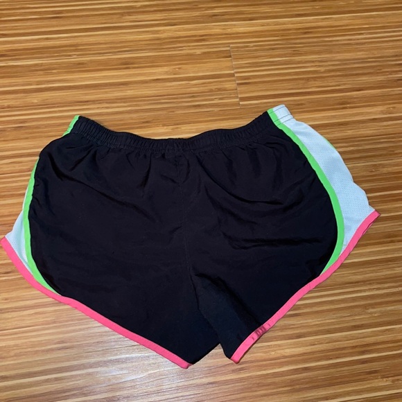 Black w/ Pink & Green lining Varsity Cheer Short - Picture 2 of 3